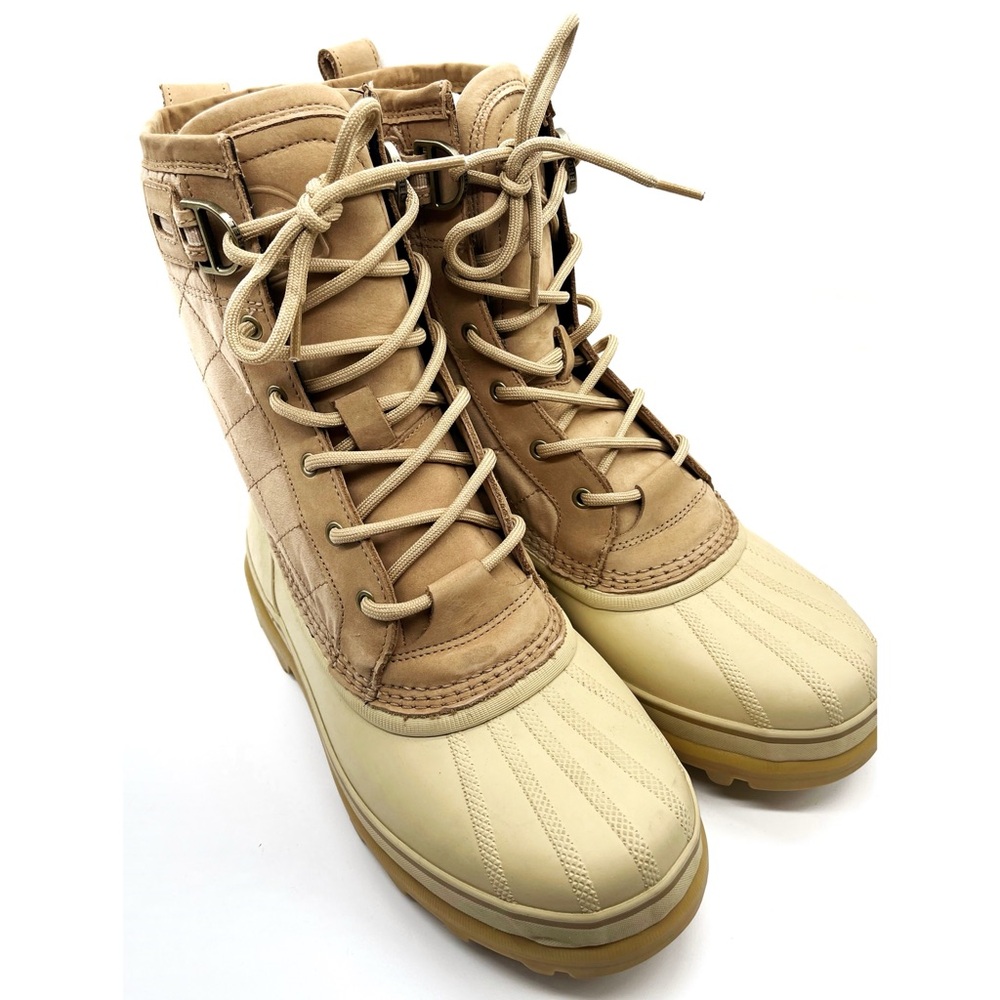 Sorel Caribou Beige Royal Waterproof Fleece lined Boots Women's size 11 Isolatio